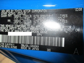 2007 TOYOTA FJ CRUISER BLUE 4.0L AT 2WD Z17613